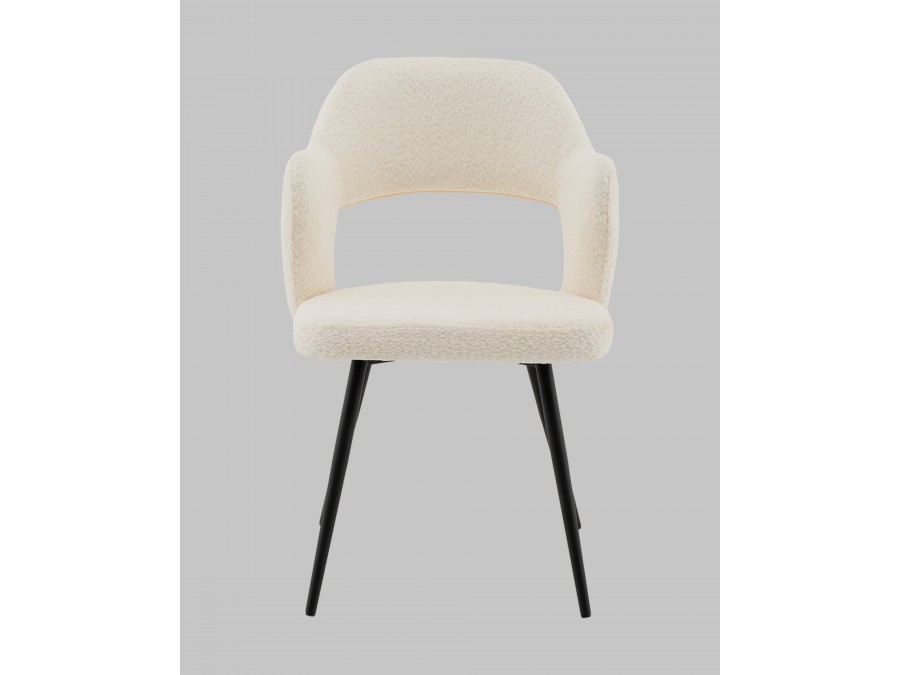 Стул Роккиана букле молочный