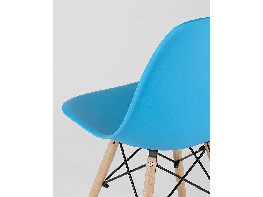 Стул Eames Style DSW бирюзовый (разборный каркас)