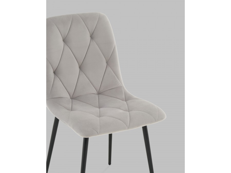 Стул Одди Diamond велюр светло-серый