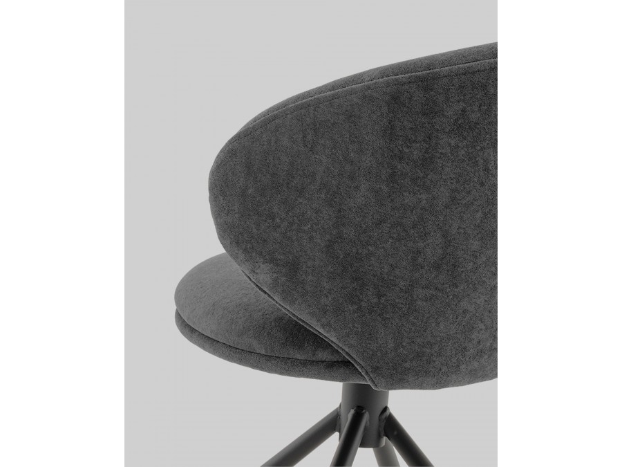 Стул Труфальд велюр темно-серый