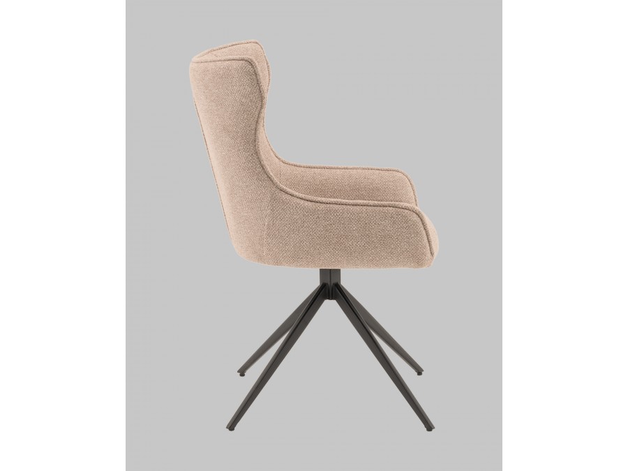 Стул Carlene вращающийся бежевый