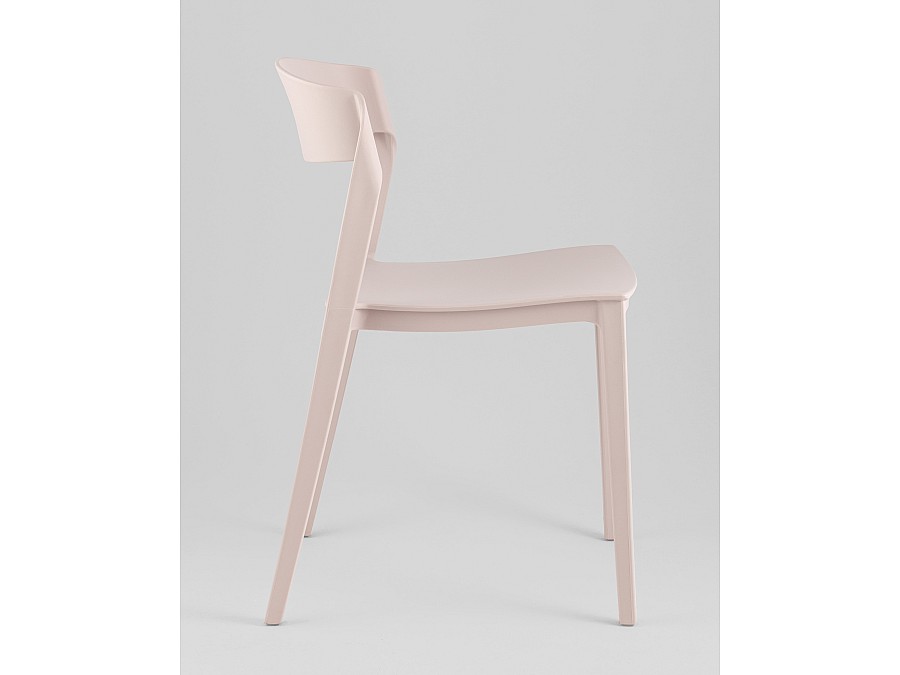 Стул Moris пластик нежно-розовый