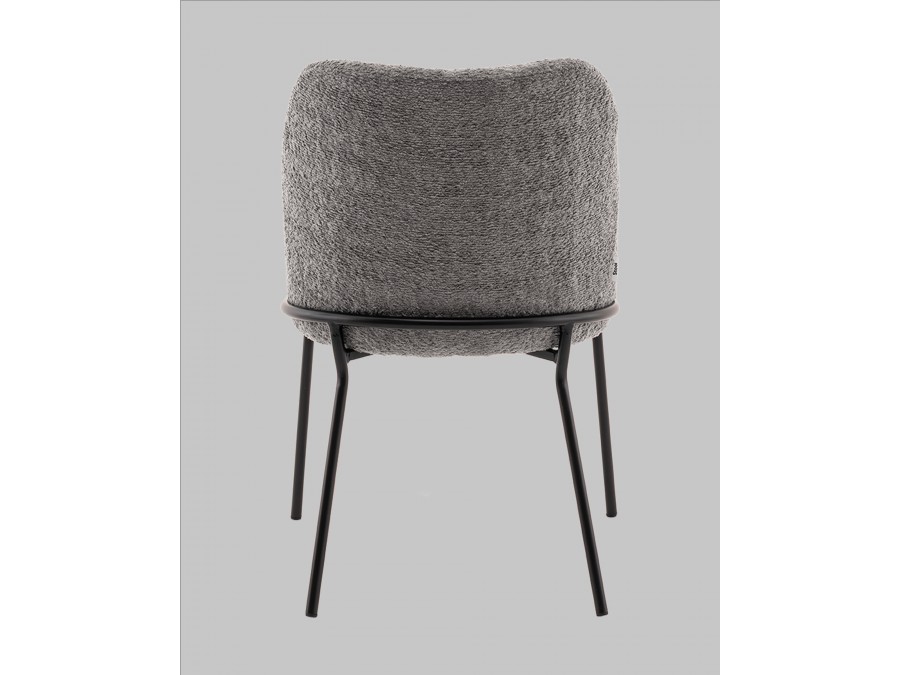 Стул с подлокотниками Кози new ткань букле тёмно-серый
