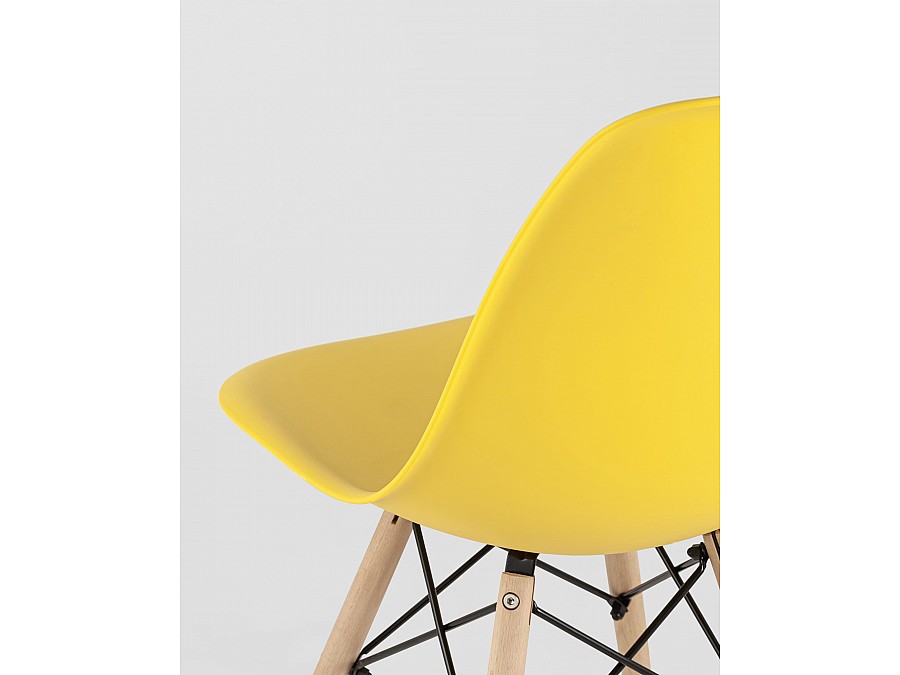 Стул Eames Style DSW желтый (разборный каркас)