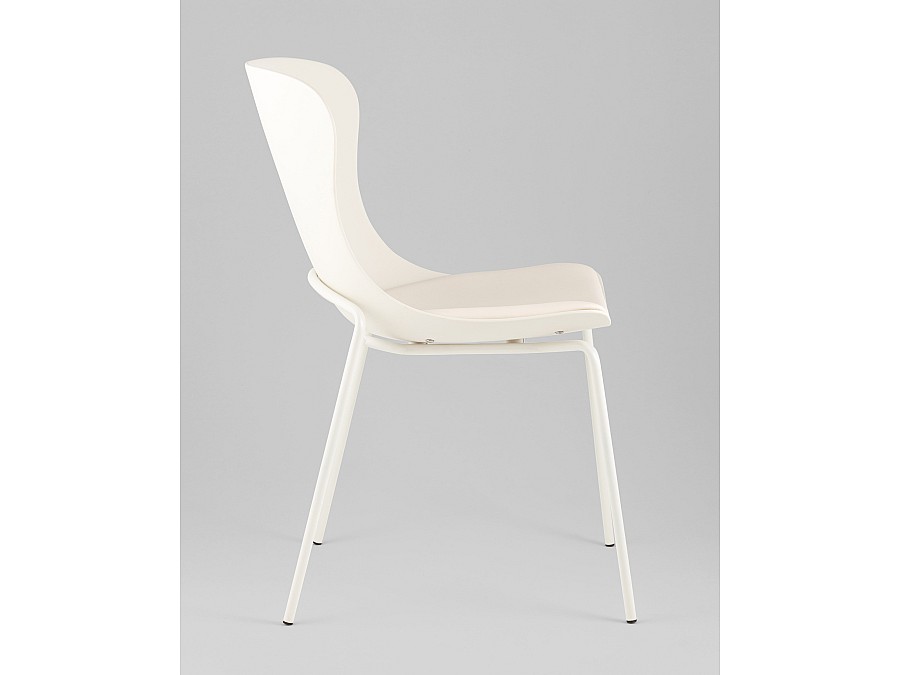 Стул Shaya с подушкой пластик молочный