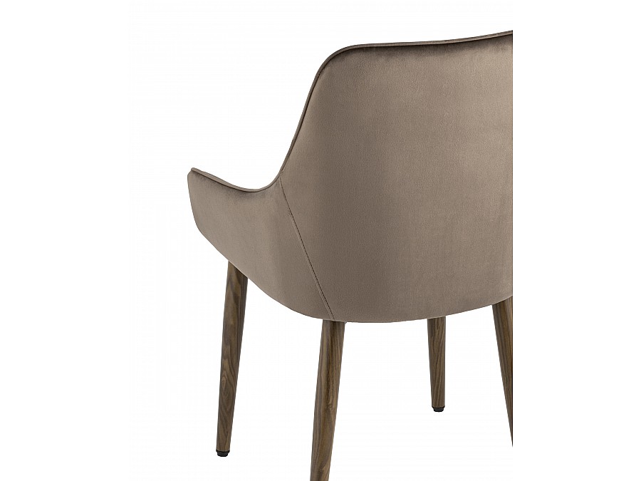 Стул Диана велюр коричневый