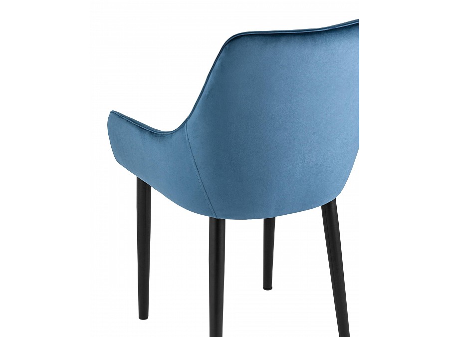 Стул Джоан велюр пыльно-синий