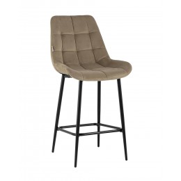 Стул полубарный Флекс велюр капучино