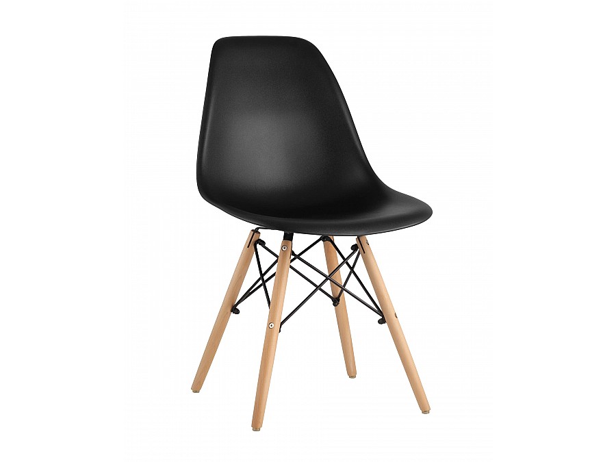 Стул Eames Style DSW черный (разборный каркас)