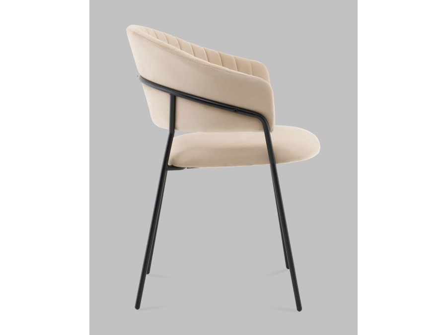 Стул Бруно NEW велюр кремовый