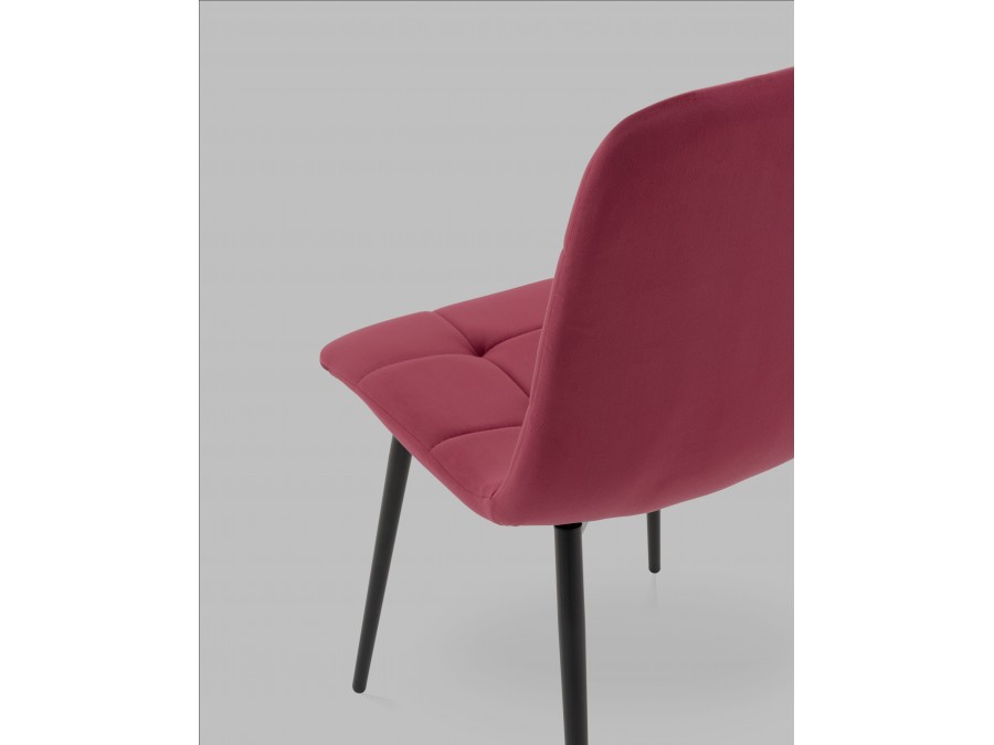Стул Одди NEW велюр красный