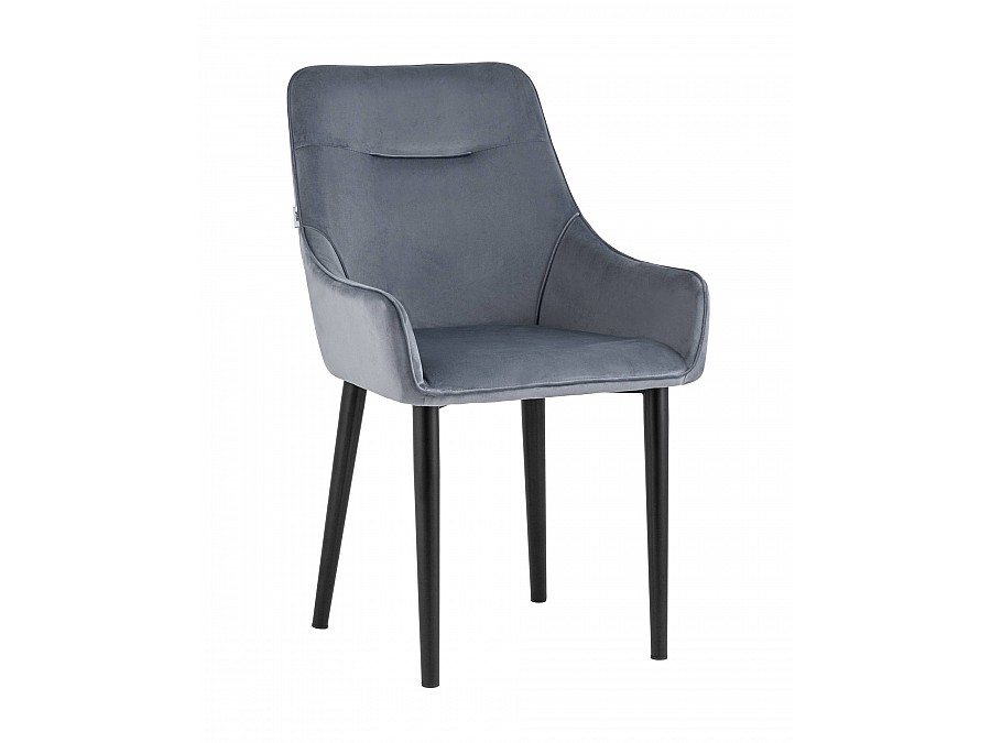 Стул Джоан велюр серый