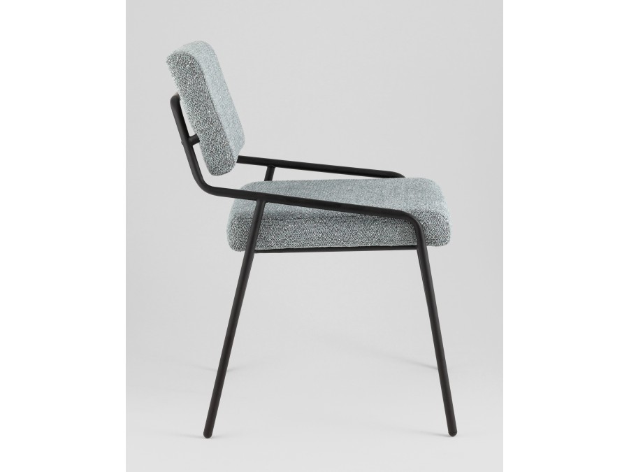 Стул Теллинг шенилл серо-синий