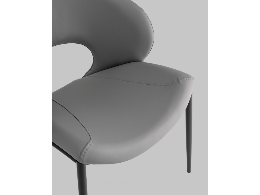 Стул Вивьен экокожа серый