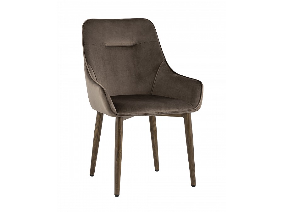 Стул Диана велюр коричневый