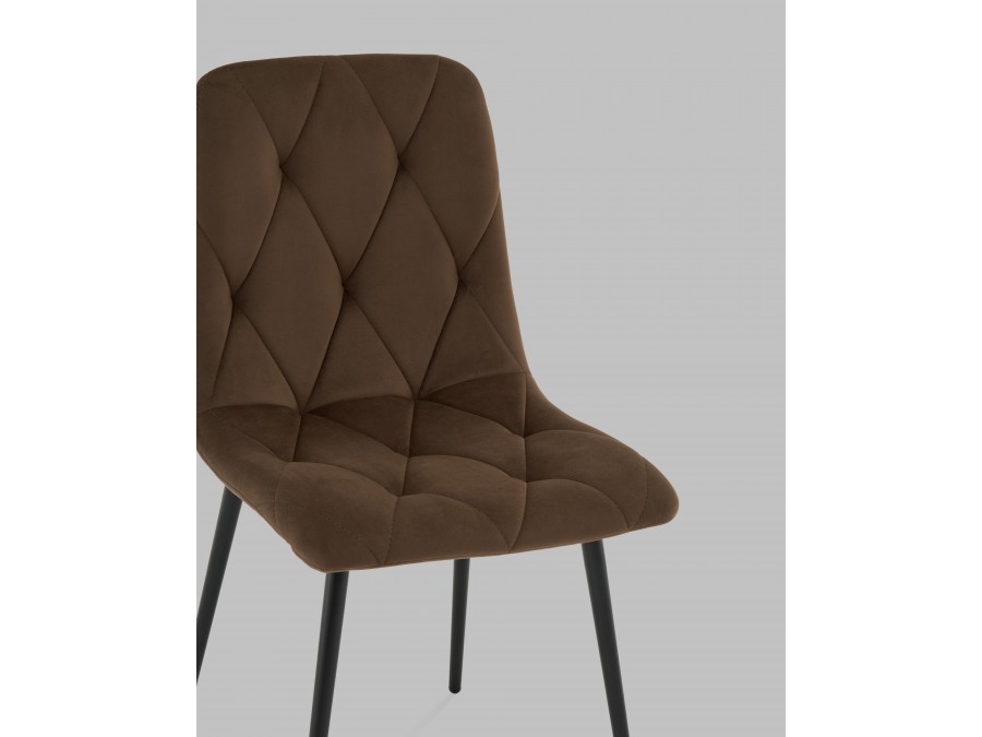 Стул Одди Diamond велюр коричневый