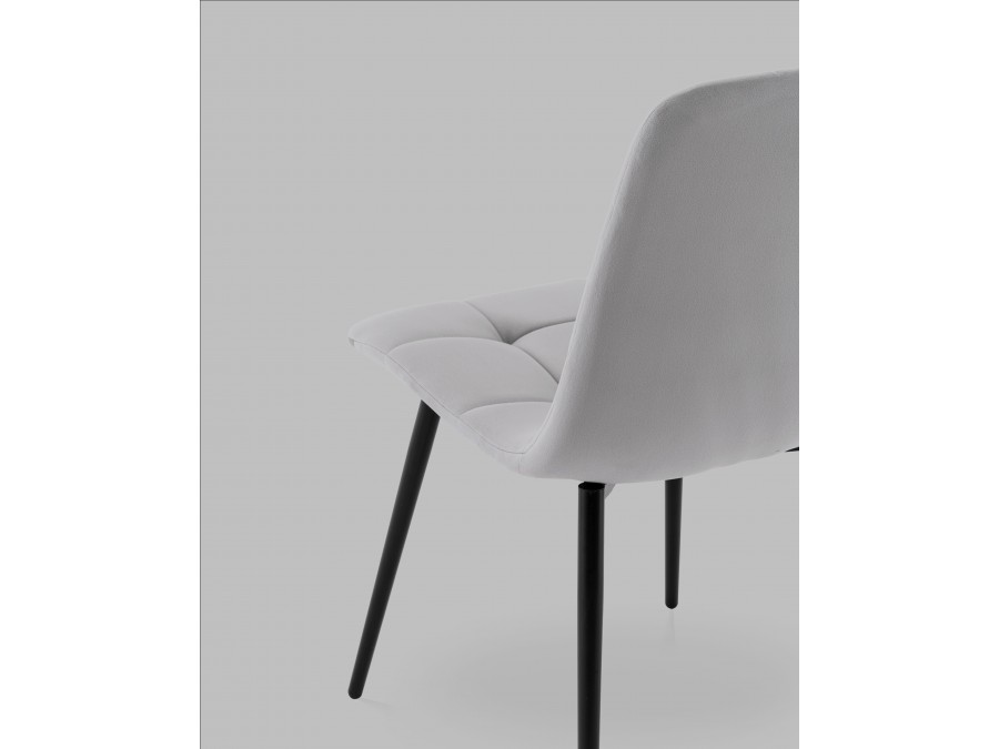 Стул Одди NEW велюр светло-серый