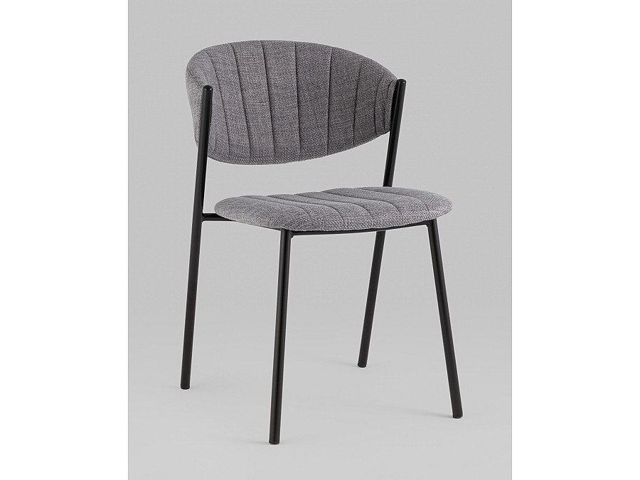 Стул Харпер ткань рогожка серый