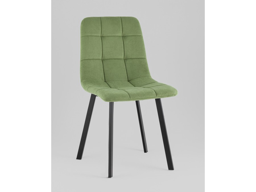 Стул Одди Original Square велюр пыльно-оливковый