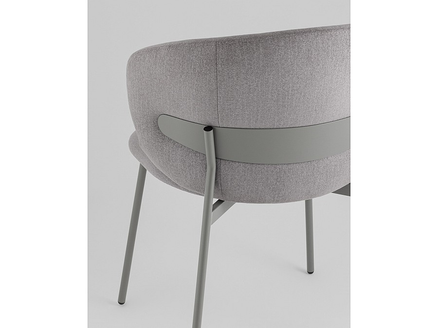 Стул Блейз велюр серый