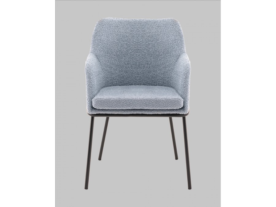 Стул с подлокотниками Кози new ткань букле синий