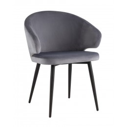 Стул с подлокотниками Codo велюр серый