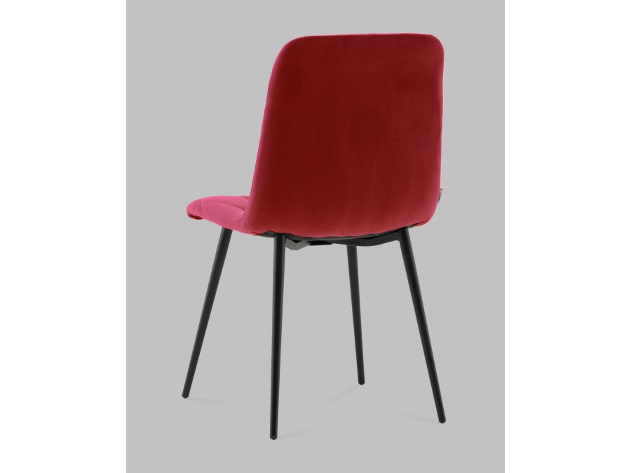 Стул Одди Diamond велюр красный