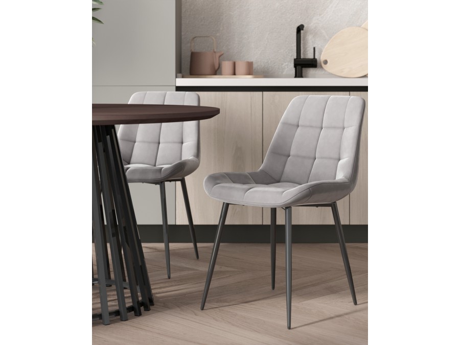 Стул Флекс N велюр велютто серый