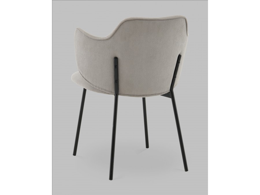 Стул Джиннет NEW велюр светло-серый