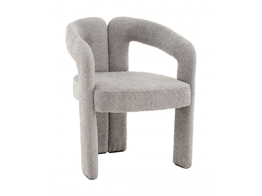 Стул Болинджер букле светло-серый