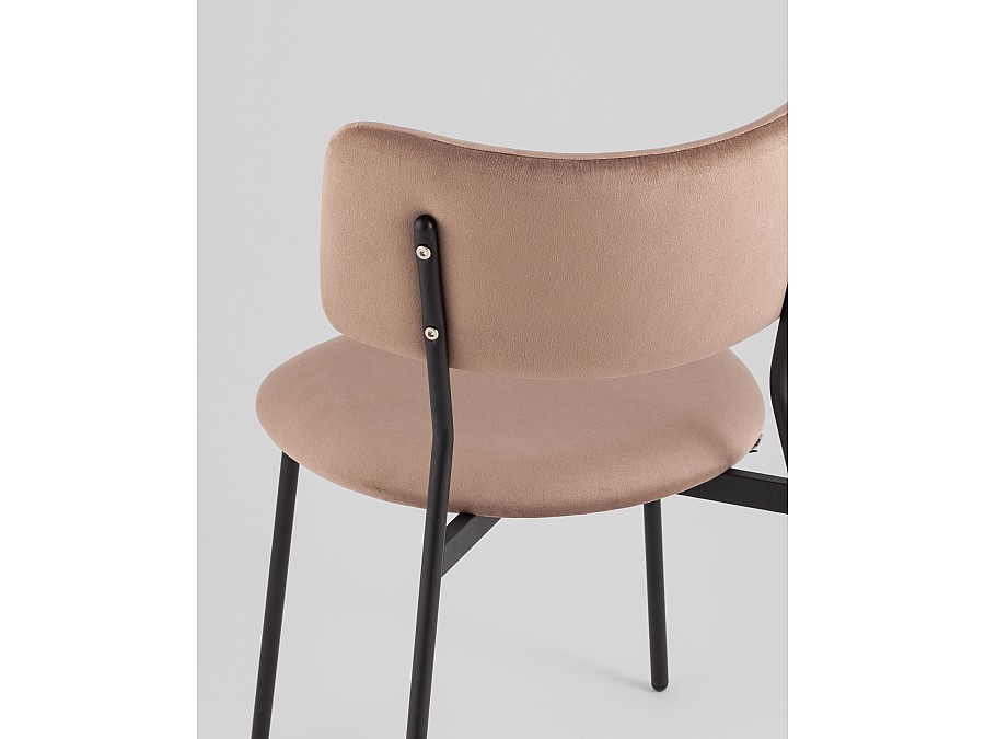 Стул Амелия велюр коричневый