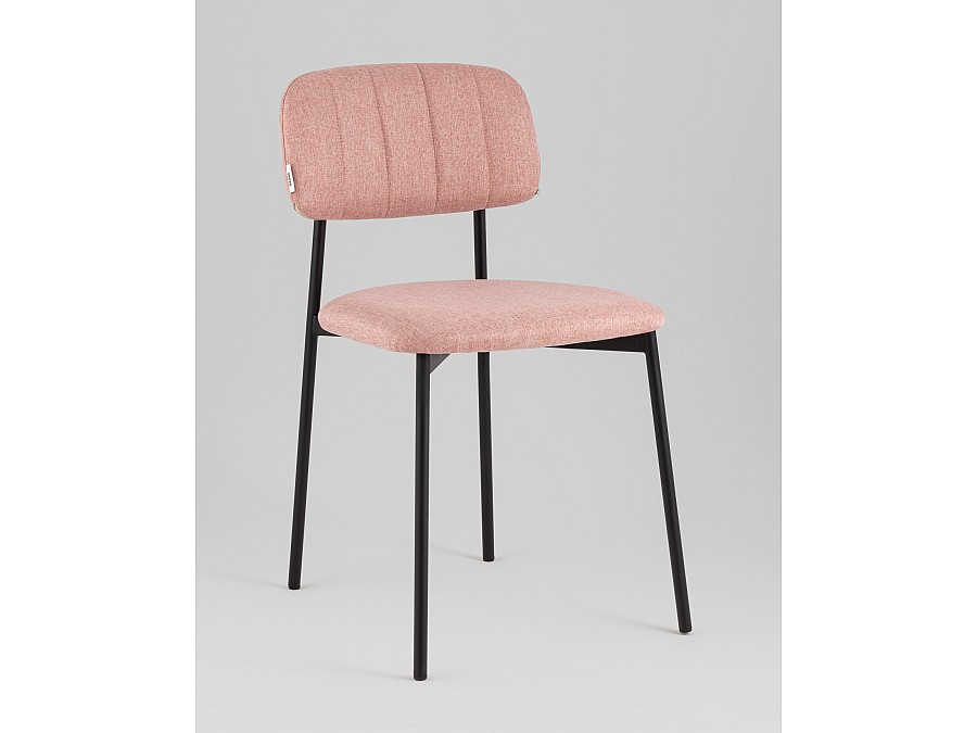 Стул Майло рогожка розовый