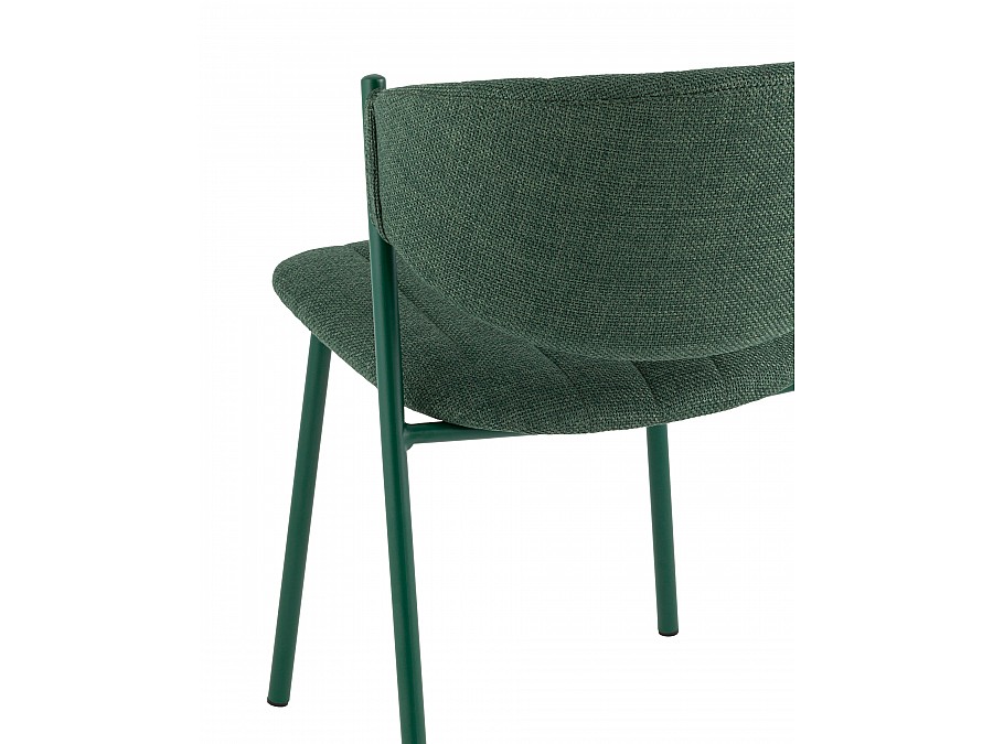 Стул Харпер ткань рогожка зеленый каркас зеленый полуглянцевый муар