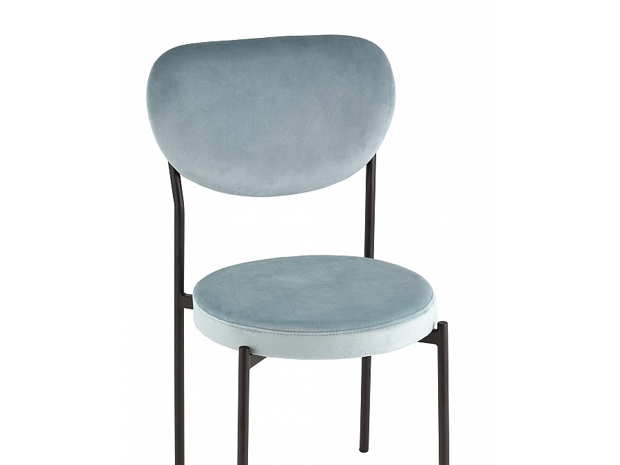 Стул обеденный Барбара велюр серо-голубой NC