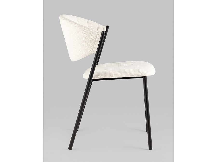 Стул Харпер ткань рогожка молочный