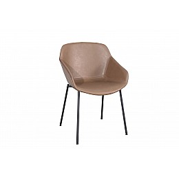 Стул Ashby экокожа светло-коричневый сиденье