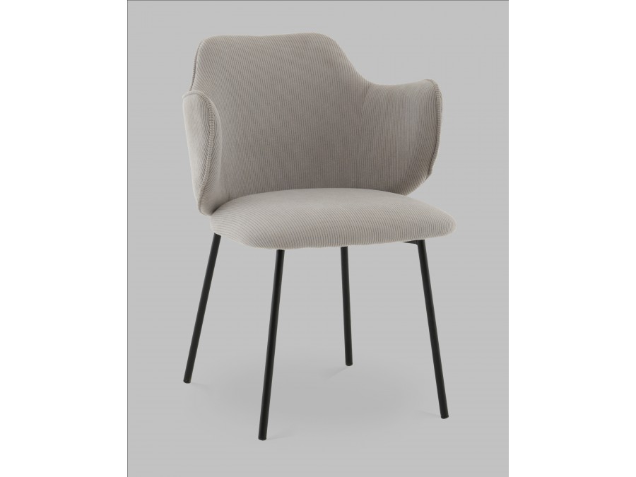 Стул Джиннет NEW велюр светло-серый