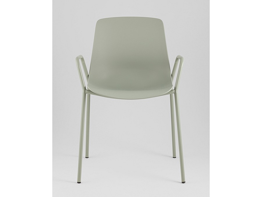 Стул Kaira пластик серо-зеленый
