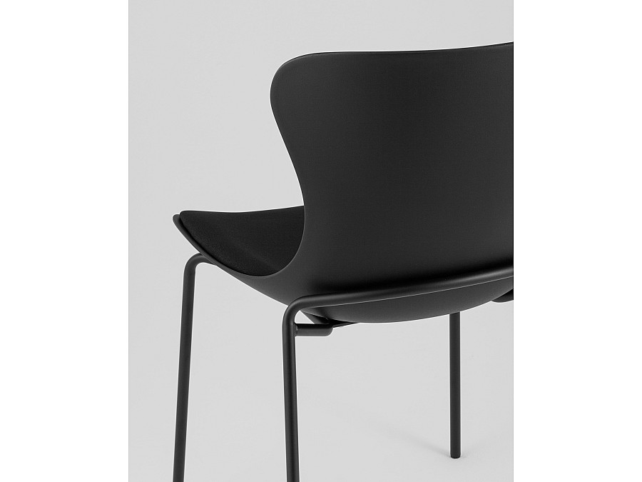 Стул Shaya с подушкой пластик черный