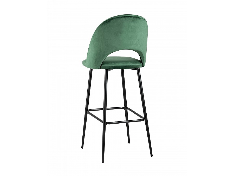 Стул барный Меган велюр зеленый