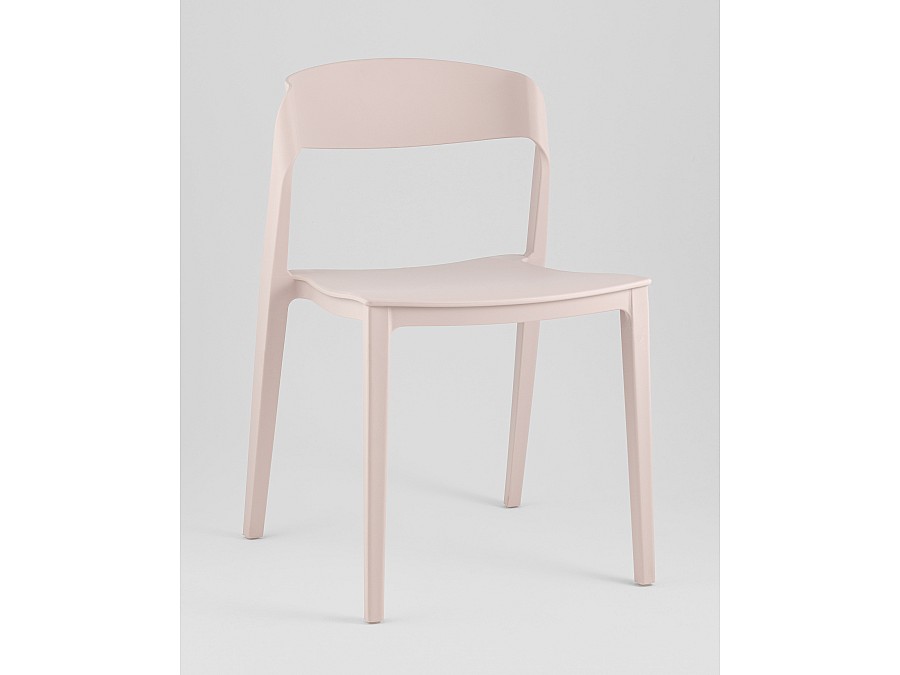 Стул Moris пластик нежно-розовый
