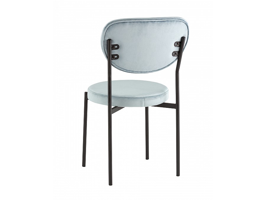 Стул обеденный Барбара велюр серо-голубой NC
