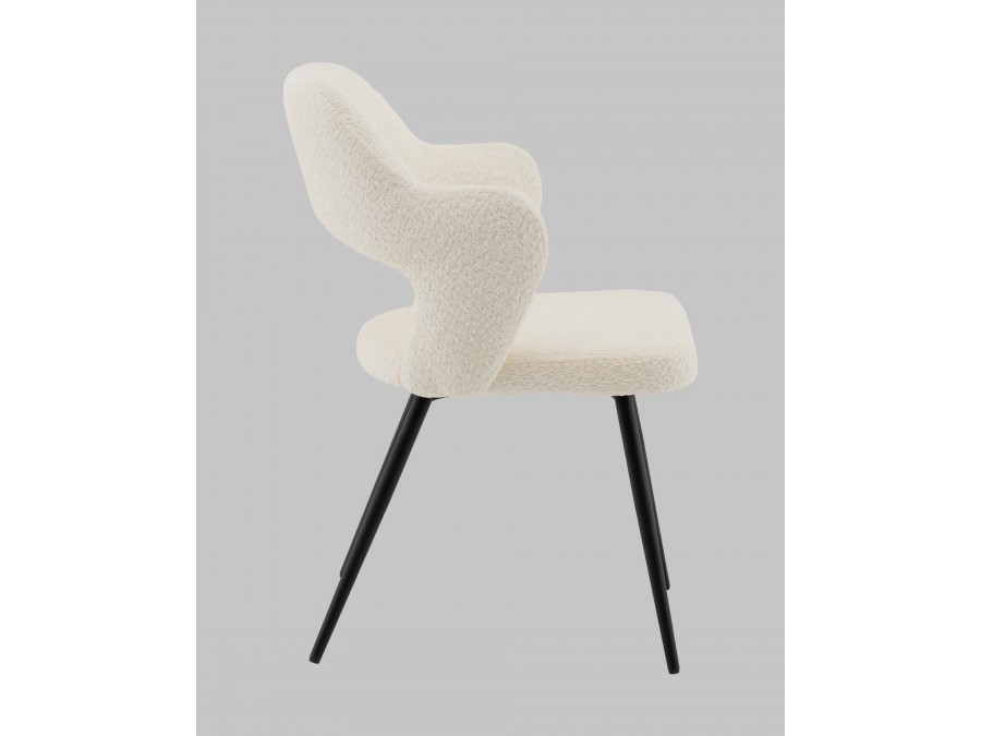 Стул Роккиана букле молочный