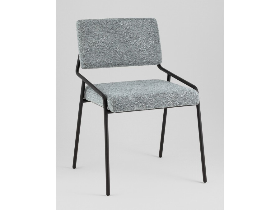 Стул Теллинг шенилл серо-синий