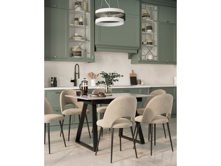 Стул Меган SN велюр бежевый