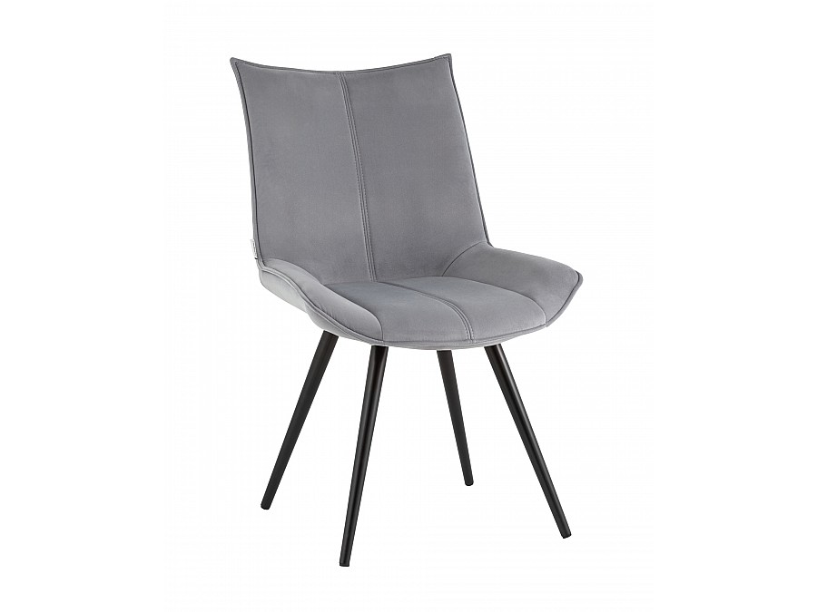 Стул вращающийся Робб велюр серый