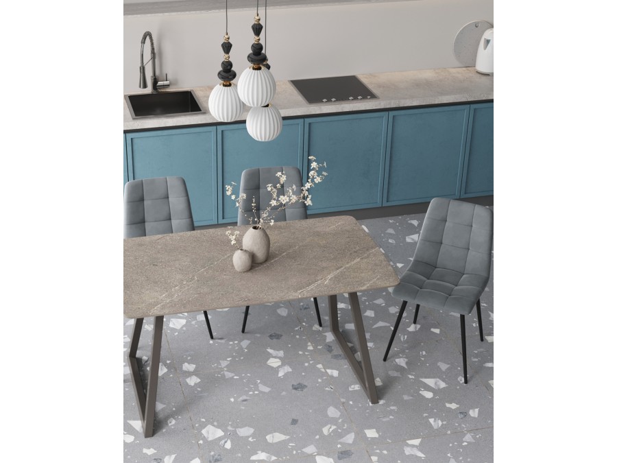 Стул Одди NEW велюр серый