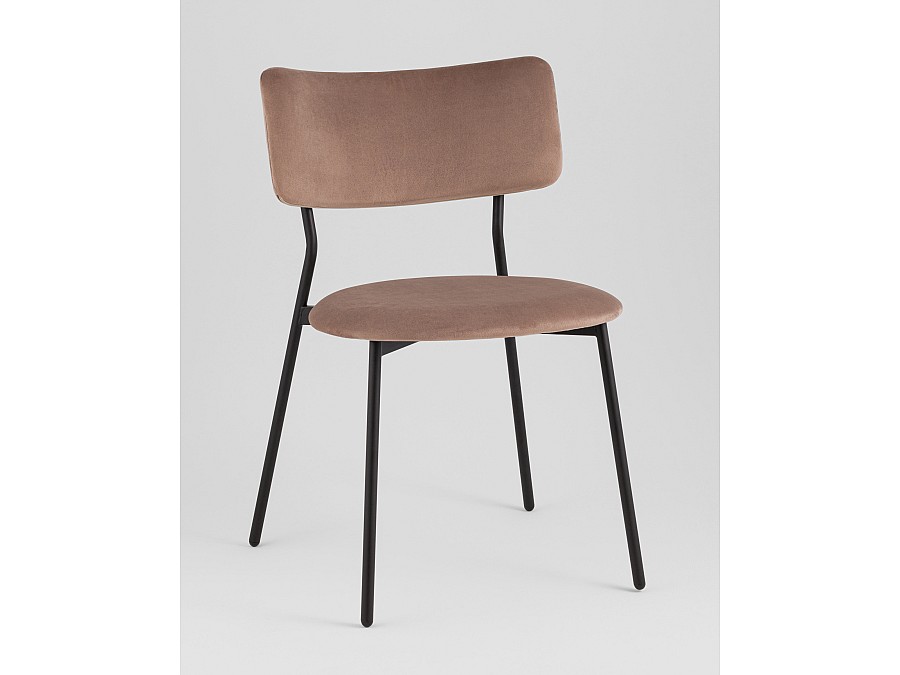 Стул Амелия велюр коричневый