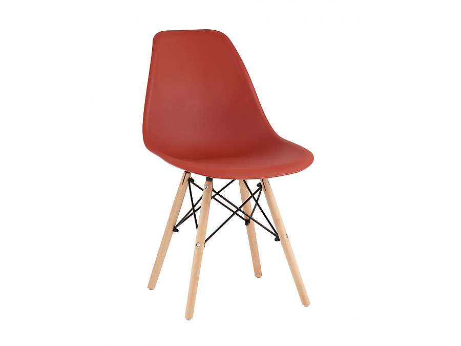 Стул Eames Style DSW терракотовый (разборный каркас)