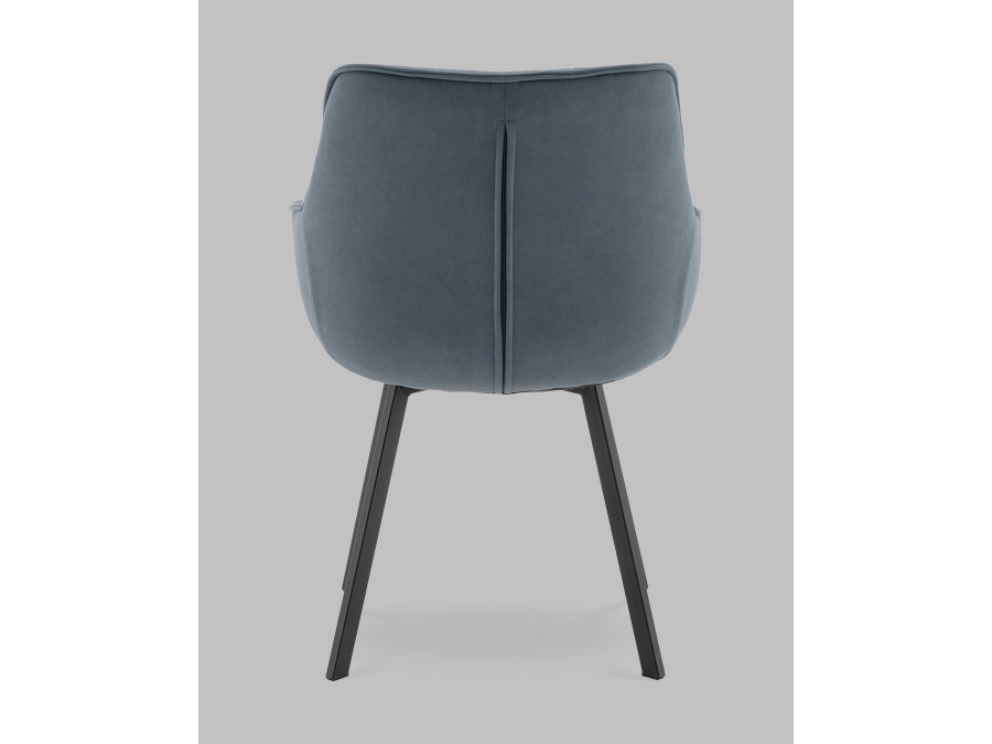 Стул Амальри велюр серо-синий